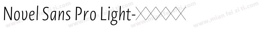 Novel Sans Pro Light字体转换